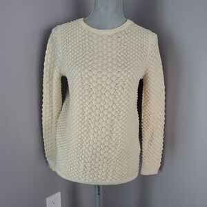 & Other Stories Cream Wool Crewneck